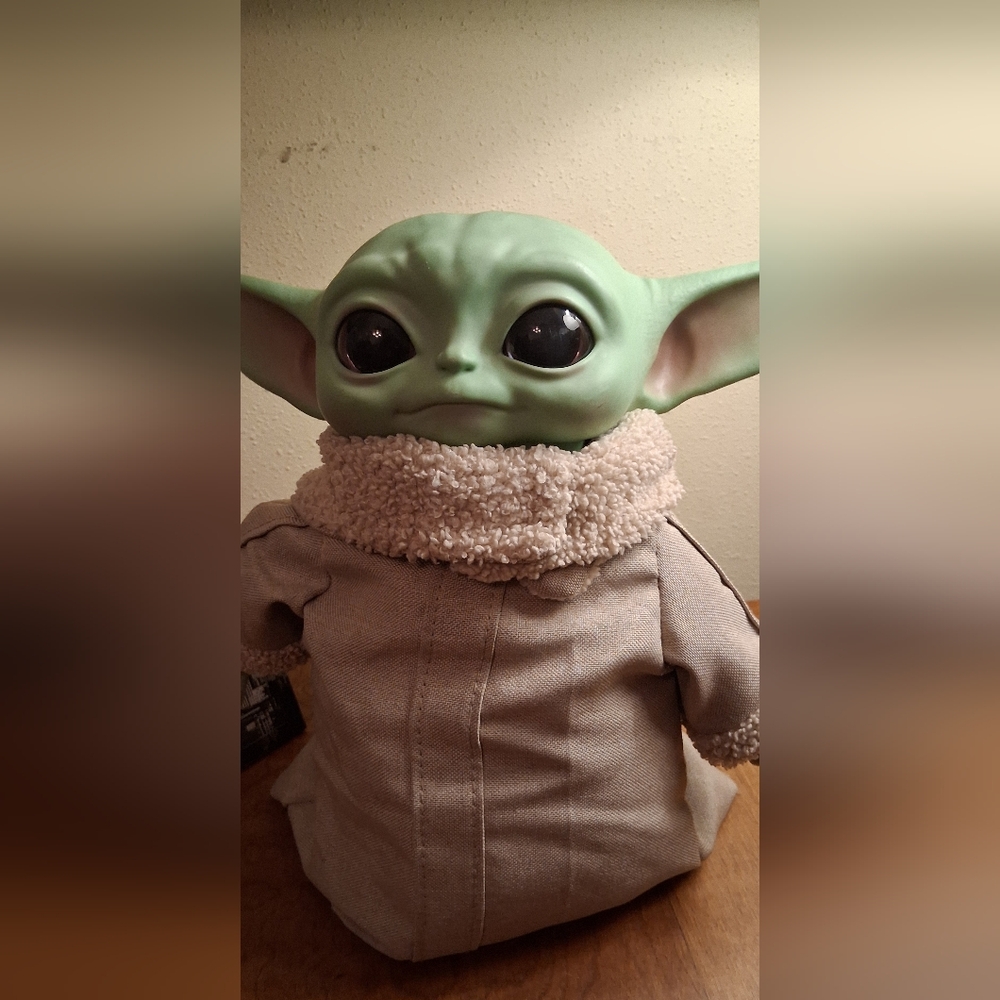 Disney Green and Cream Baby Yoda Plush Toy